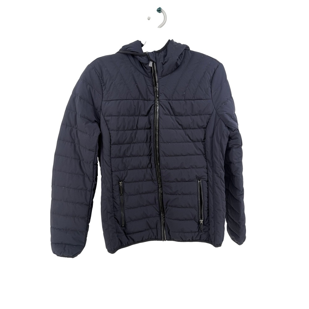Michael Kors Packable Down Fill Puffer Jacket Womens Small Coat Black‎